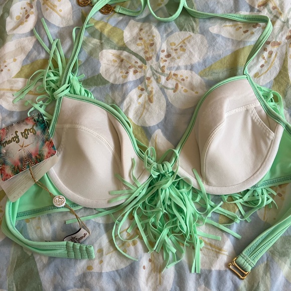 Luli Fama Cosita Buena underwire fringe push-up bikini top - Picture 2 of 3